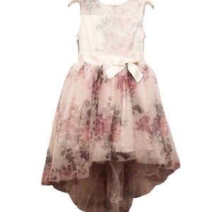 Lilt Girl's Dress Tulle Skirt Fit And Flare Hi Low Dress Size S 7/8 7 8 10006324